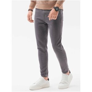 Tmavě šedé pánské džíny Ombre Clothing P1058