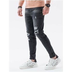 Černé pánské džíny Ombre Clothing P1078