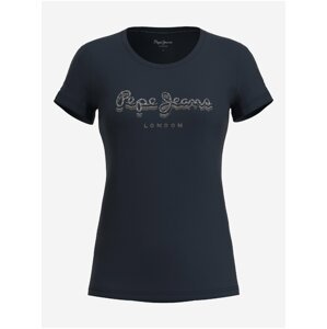 Tmavě modré dámské tričko Pepe Jeans Beatrice