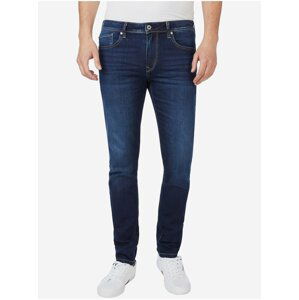 Tmavě modré pánské slim fit džíny Pepe Jeans Finsbury