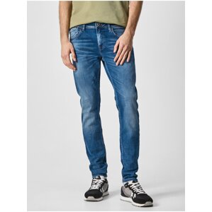 Modré pánské straight fit džíny Pepe Jeans Finsbury