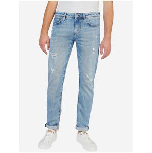 Světle modré pánské straight fit džíny Pepe Jeans Hatch