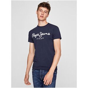 Tmavě modré pánské tričko Pepe Jeans Original