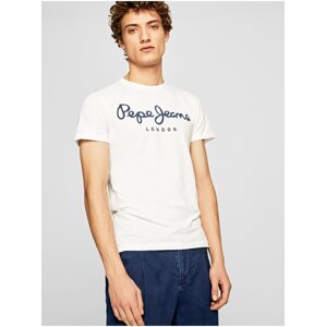 Bílé pánské tričko Pepe Jeans Original