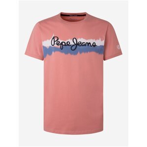 Růžové pánské tričko Pepe Jeans Akeem