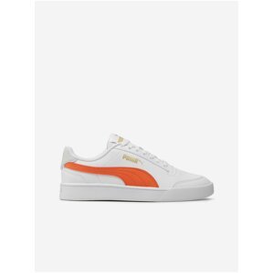 Oranžovo-bílé dětské tenisky Puma Shuffle Jr