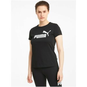 Černé dámské tričko Puma ESS Logo Tee