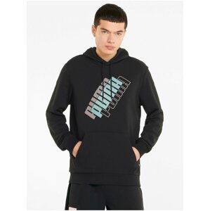 Černá pánská mikina Puma Power Logo Hoodie TR