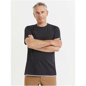 Tmavě šedé pánské tričko Celio Atedouble