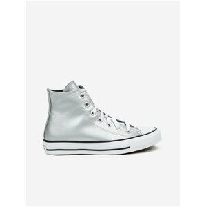 Dámské kotníkové tenisky ve stříbrné barvě Converse Matte Metallic