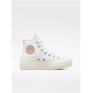 Bílé dámské kotníkové tenisky Converse Chuck Taylor Lift