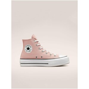 Růžové dámské kotníkové tenisky Converse Chuck Taylor Lift