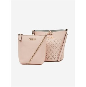 Meruňková crossbody kabelka Guess Amara Bucket