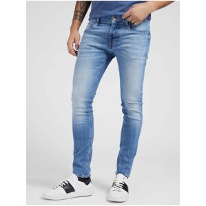 Modré pánské skinny fit džíny Guess Chris