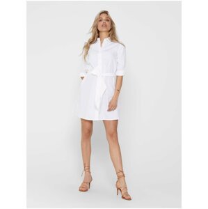 Bílé košilové šaty Jacqueline de Yong Hall