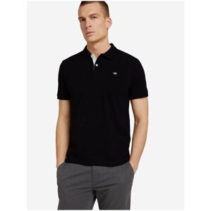 Černé pánské basic polo tričko Tom Tailor