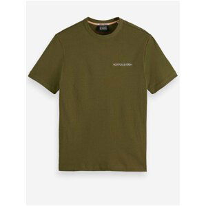 Khaki unisex tričko Scotch & Soda