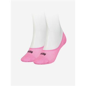 Sada dvou párů dámských ponožek v bílé a růžové barvě Puma