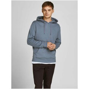 Modrá basic mikina s kapucí Jack & Jones Basic