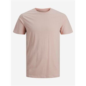 Světle růžové basic tričko Jack & Jones