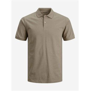 Světle hnědé polo tričko Jack & Jones