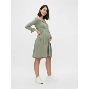 Světle zelené těhotenské šaty Mama.licious Hazel