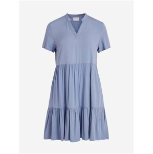 Světle modré volné šaty VILA Morose