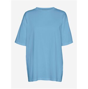 Světle modré oversize tričko VERO MODA Pia