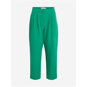 Zelené zkrácené kalhoty VILA Ashara