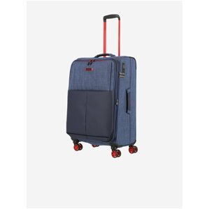 Cestovní kufr Travelite Proof 4w M - tmavě modrá
