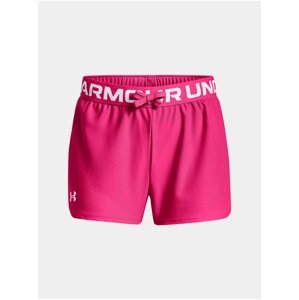 Tmavě růžové sportovní kraťasy Under Armour Play Up Solid Shorts