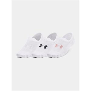 Ponožky Under Armour UA Essential UltraLowTab 3pk - bílá