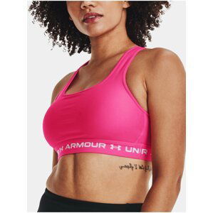 Podprsenka Under Armour UA Crossback Mid Bra - růžová