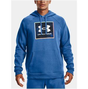 Mikina Under Armour UA Rival Flc Graphic Hoodie - modrá