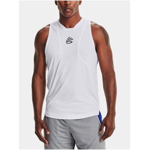 Tílko Under Armour CURRY PERFORMANCE TANK - bílá