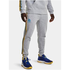 Tepláky Under Armour CURRY FLEECE JOGGER - šedá