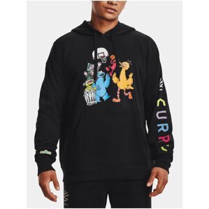 Mikina Under Armour CURRY SESAME SQUAD HOODY - černá