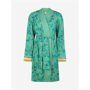 Tyrkysové dámské vzorované kimono PiP studio Tokyo Blossom Green