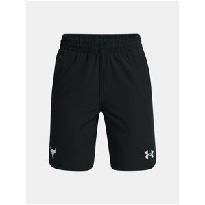 Černé klučičí kraťasy Under Armour UA Pjt Rock Woven Shorts