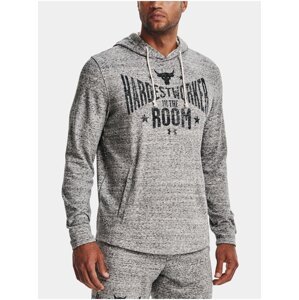 Mikina Under Armour UA Pjt Rock Terry Hoodie- bílá