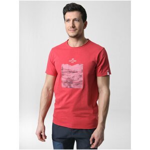 Červené pánské žíhané tričko LOAP Belk