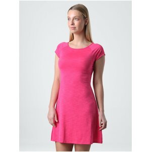 Tmavě růžové dámské žíhané sportovní šaty LOAP Manon