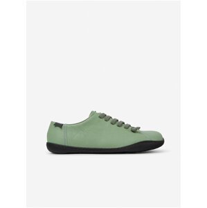 Světle zelené dámské kožené boty Camper