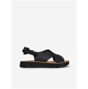 Černé dámské kožené sandály Camper