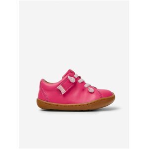 Tmavě růžové holčičí kožené boty Camper