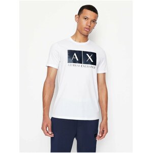 Bílé pánské tričko Armani Exchange