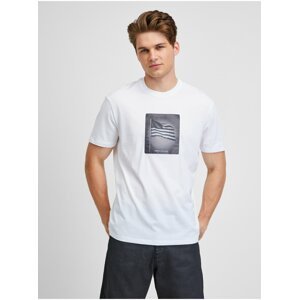 Bílé pánské tričko Armani Exchange