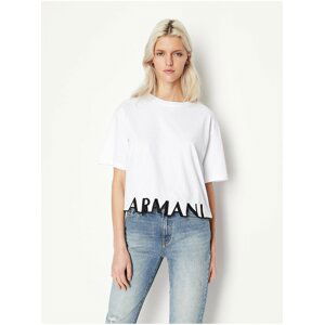 Bílé dámské tričko Armani Exchange