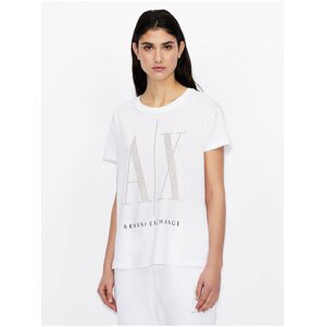 Bílé dámské tričko Armani Exchange