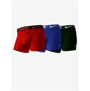Sada tří párů pánských boxerek v červené, modré a černé barvě Nike